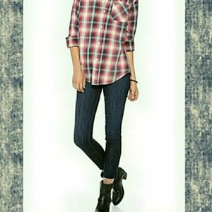 Current Elliott Side Slit Stiletto ankle Jeans District Wash Sz 26